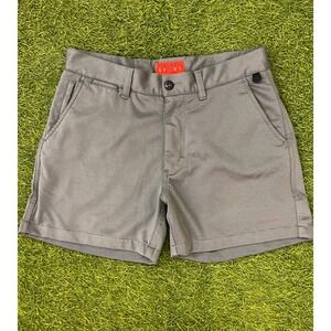 Halsey Sport Mens Grey Micro Stripe Performance Golf Shorts Size 30 BM1056 TJ